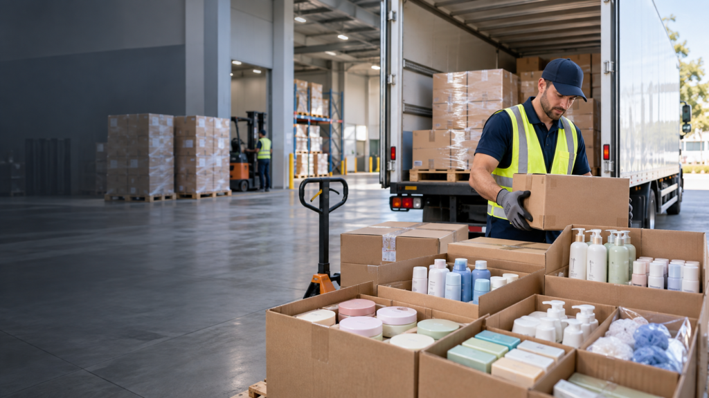 Transporte rodoviário de cosméticos e produtos de higiene pessoal com segurança